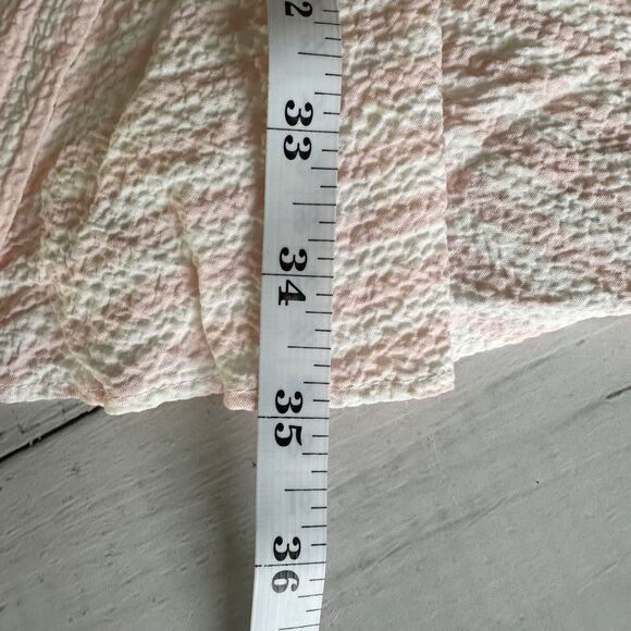 VERONICA BEARD Avella Ruffle Stripe Seersucker Mini Dress Size US 4 - Picture 11 of 13